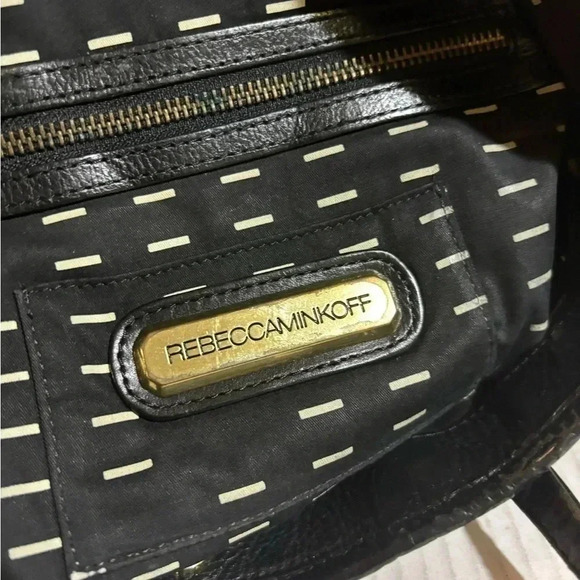 Rebecca Minkoff black leather shoulder handbag - Picture 8 of 10